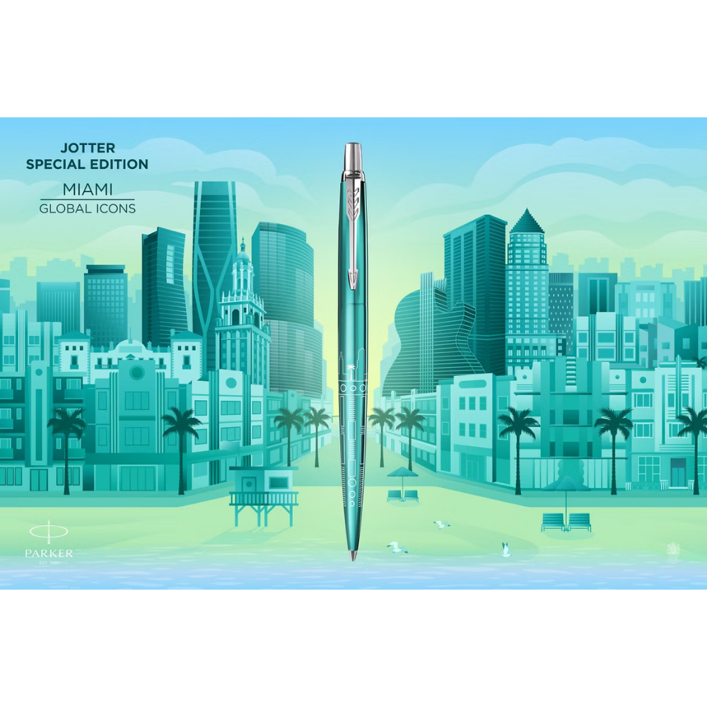 Parker Jotter Special Edition Miami Turquoise CT Ballpoint Pen