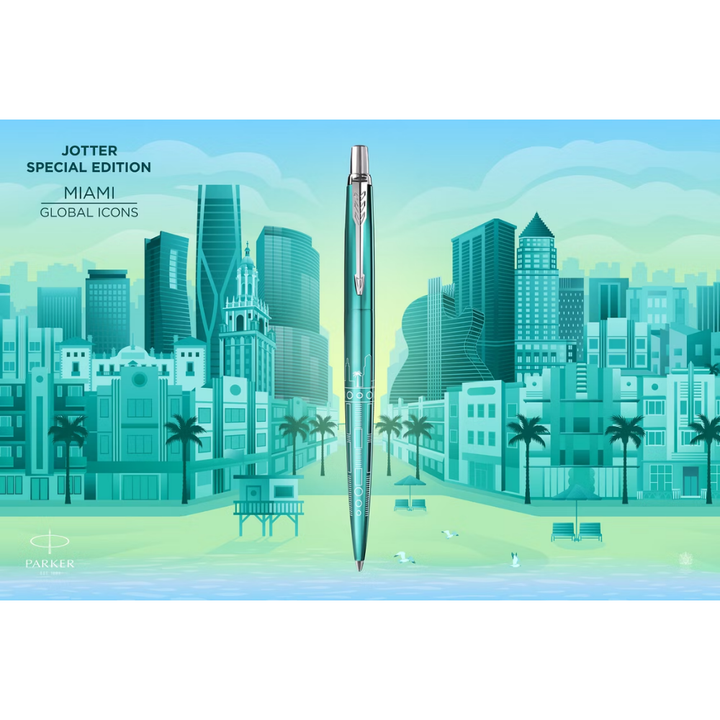 Parker Jotter Special Edition Miami Turquoise CT Ballpoint Pen