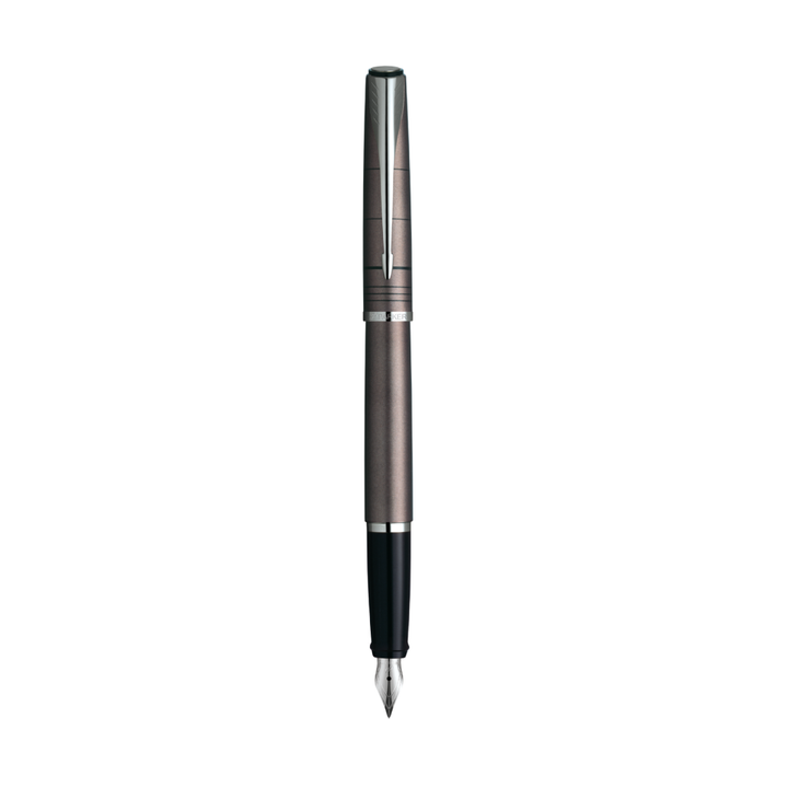 Parker Latitude Warm Grey CT Fountain Pen - Medium Nib
