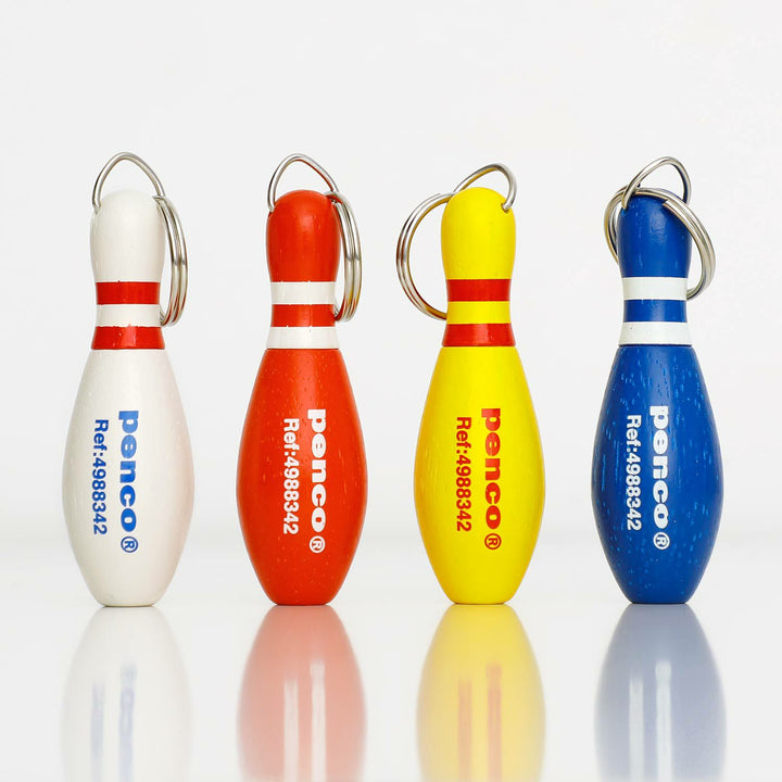 Penco Bowl-point Pens - bowling pin keychain pen wooden 0.8mm ballpoint.