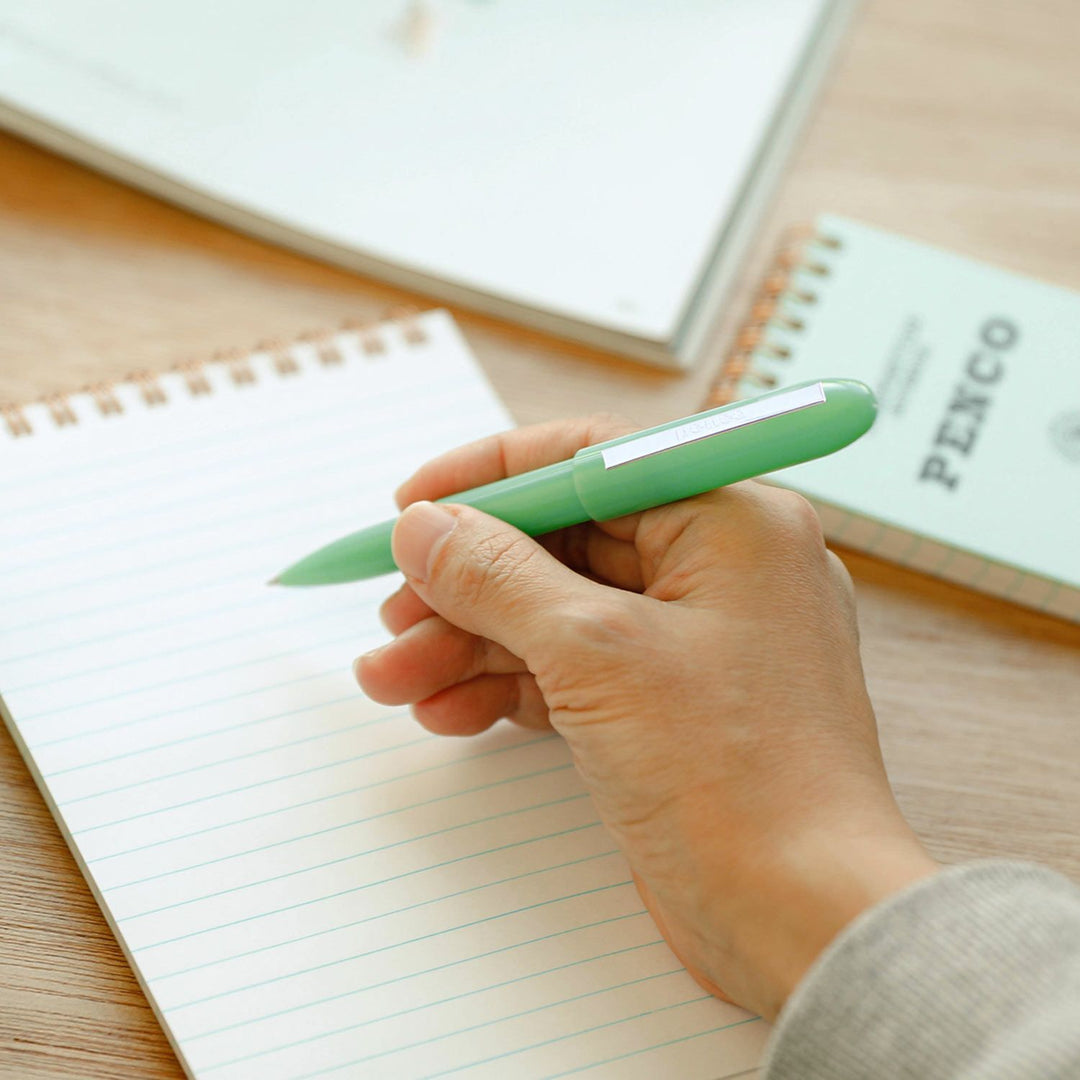 Penco Bullet Ballpoint Pen Light Mint green 0.7mm refillable Japanese pen.