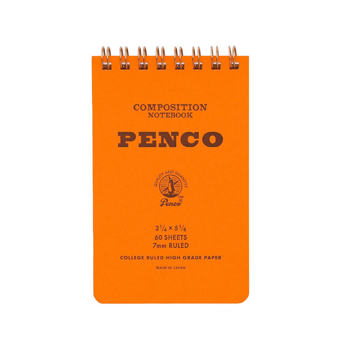 Penco Coil Note Pad Small - Orange — front view