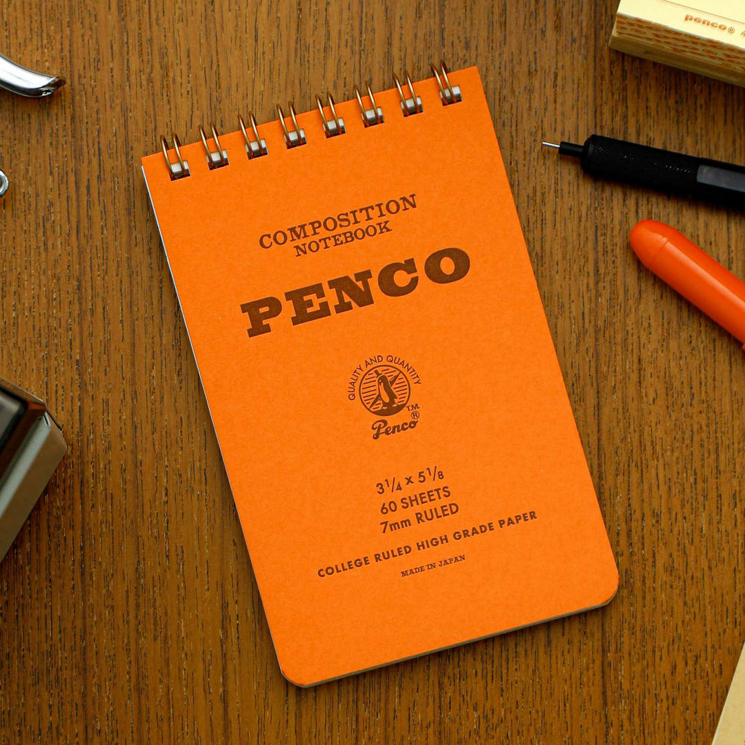 Penco Coil Note Pad Small - Orange — detail view