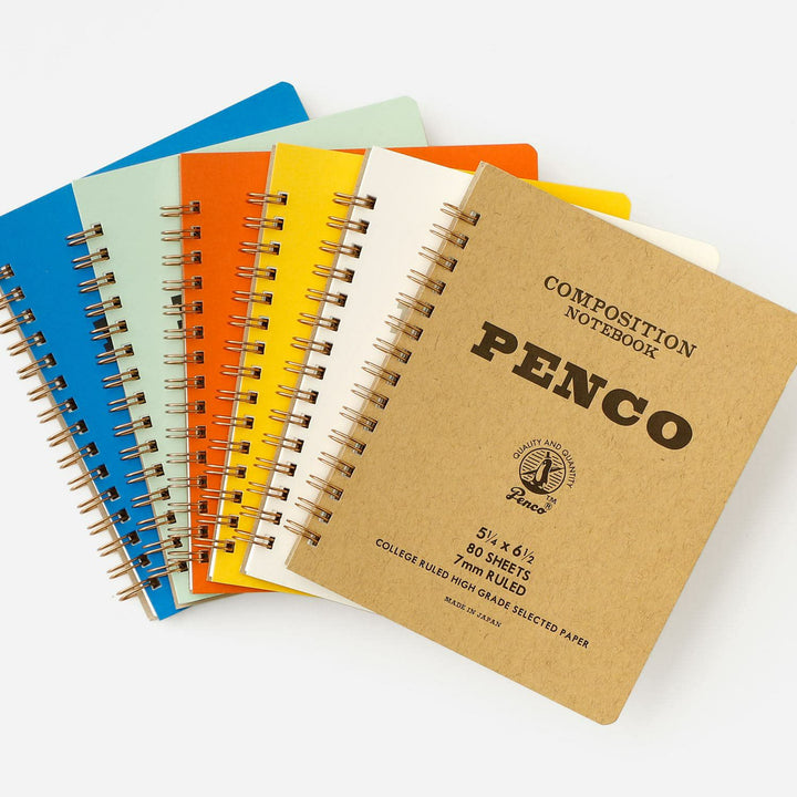 Penco Coil Notebook Medium – retro-style ring notebook with lined pages.