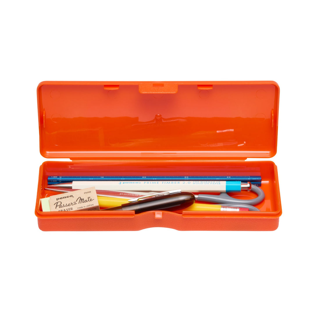 Penco Container Pen Case - Orange – detail view