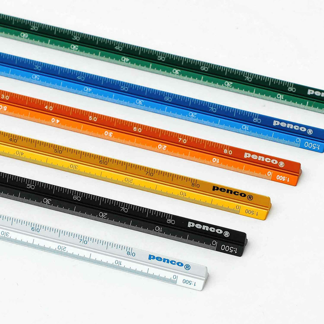 Draft Font Ruler Penco Drafting Scale Ruler - Black – Cityluxe