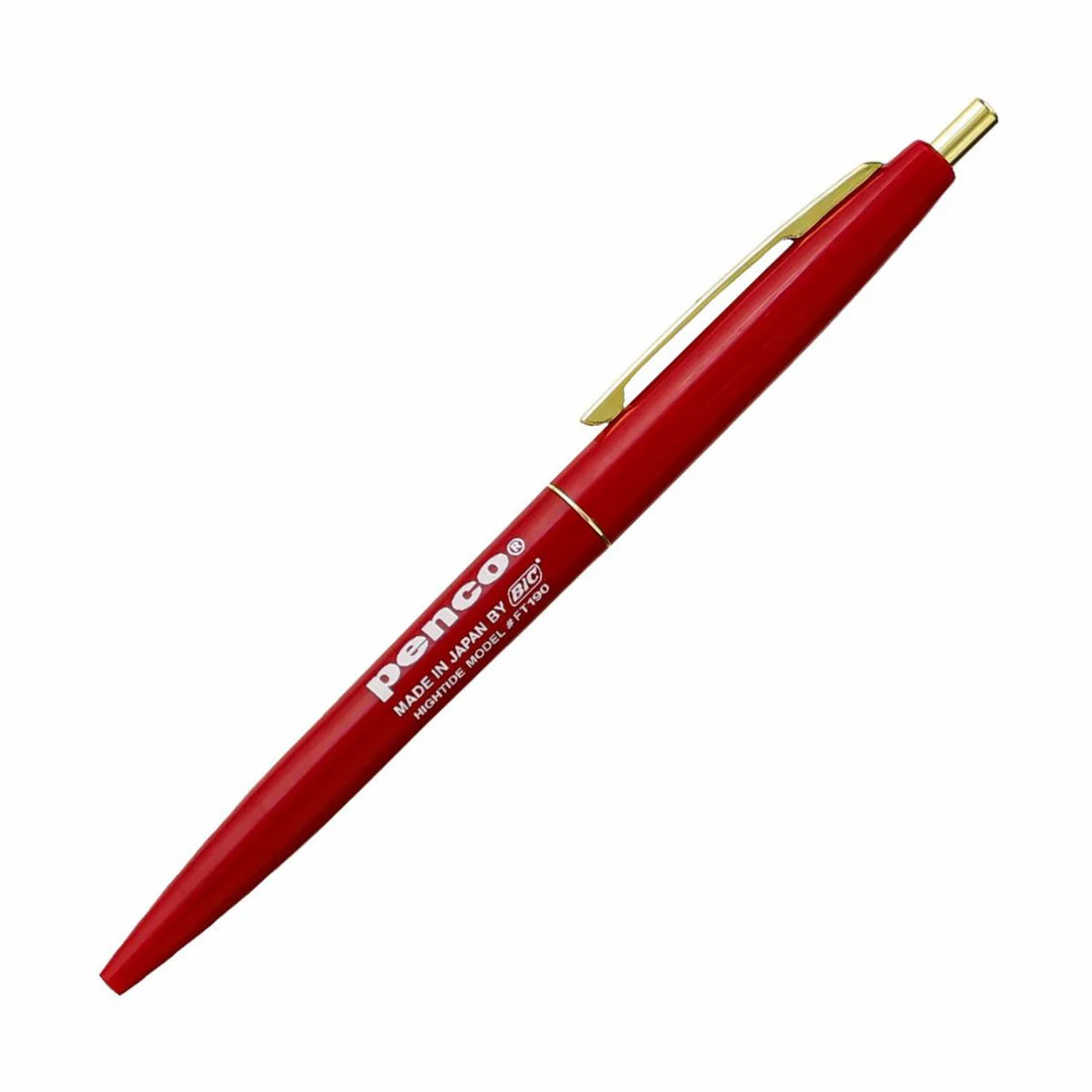 Penco Knock Ballpoint Pen in Red — Hightide ballpoint pen — reliable smooth-writing everyday pen, at Cityluxe Singapore