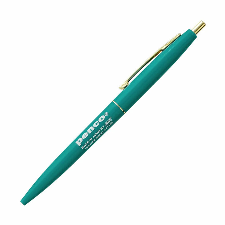 Penco Knock Ballpoint Pen in Turquoise Blue — Hightide ballpoint pen — reliable smooth-writing everyday pen, at Cityluxe Singapore