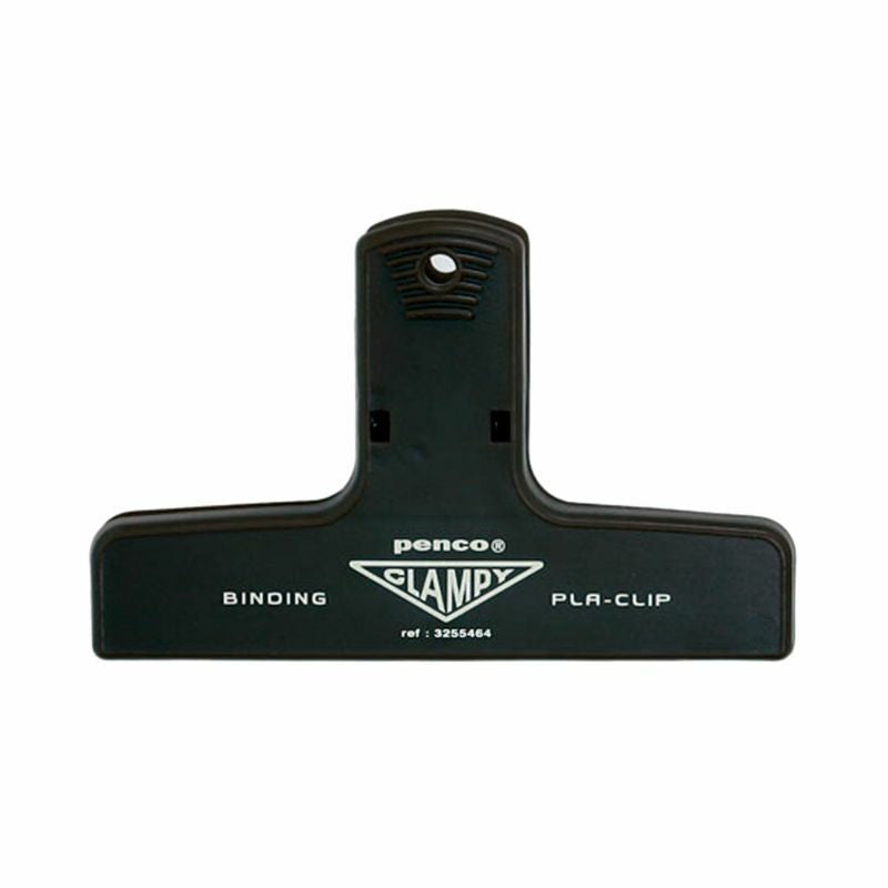 Penco Plastic Clampy Pla-Clip - Black binder clip