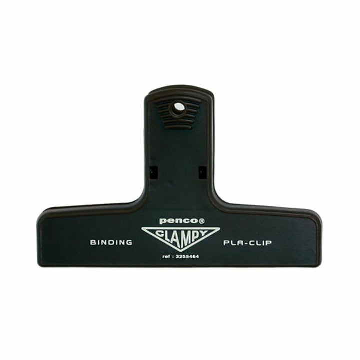 Penco Plastic Clampy Pla-Clip - Black binder clip