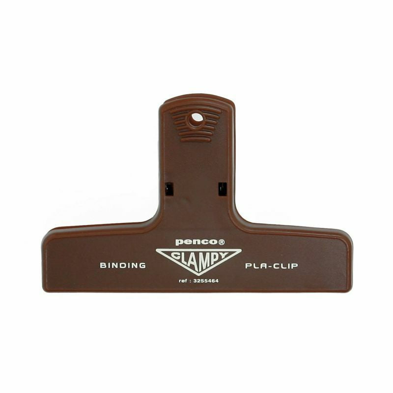 Penco Plastic Clampy Pla-Clip Brown binder clips