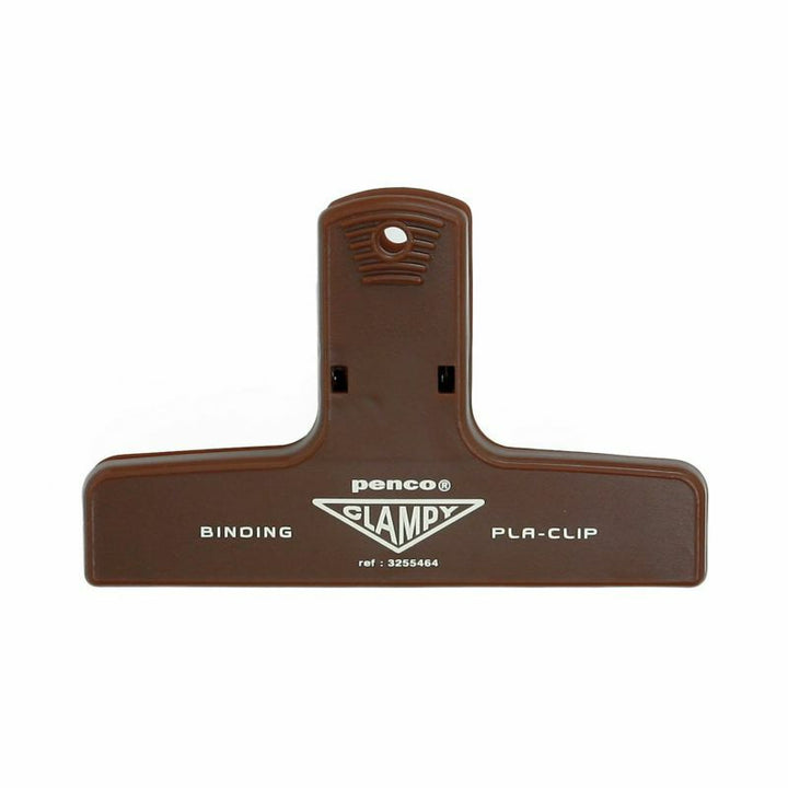 Penco Plastic Clampy Pla-Clip Brown binder clips