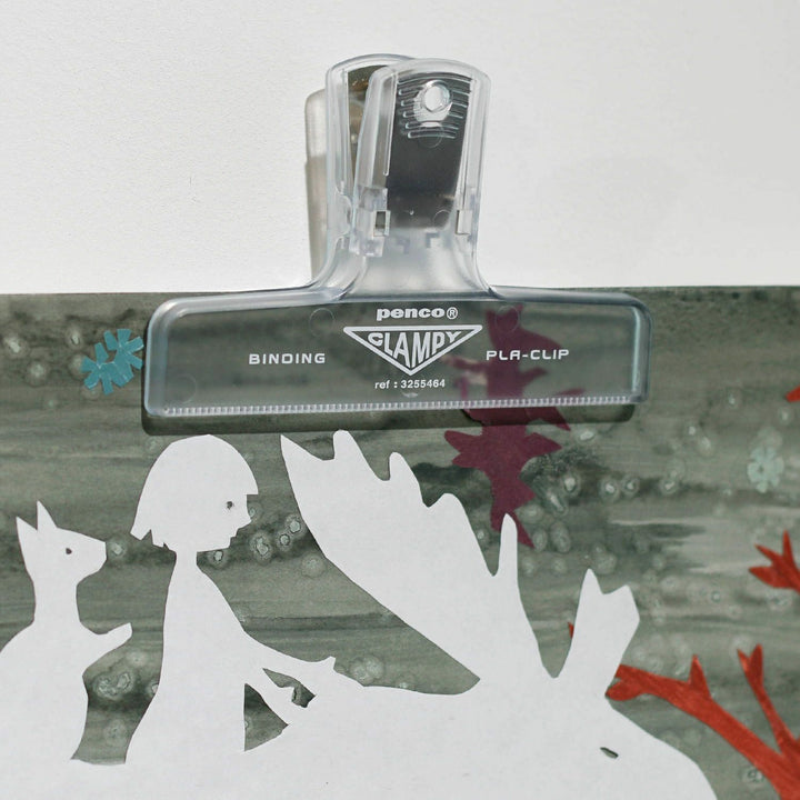 Penco Plastic Clampy Pla-Clip Clear binder clip