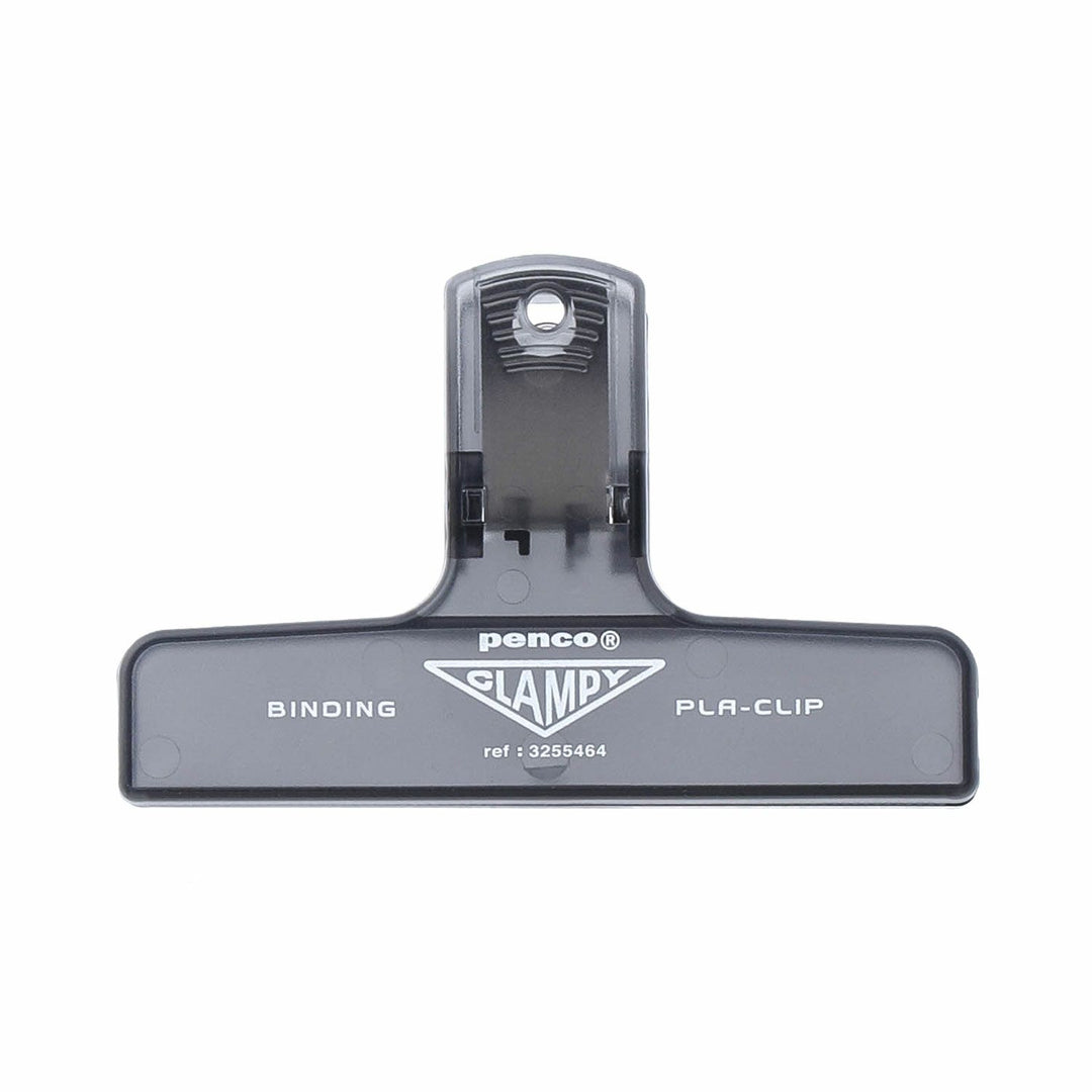 Penco Plastic Clampy Pla-Clip Clear Black Binder Clip