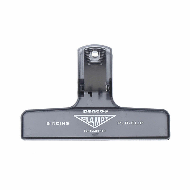 Penco Plastic Clampy Pla-Clip Clear Black Binder Clip