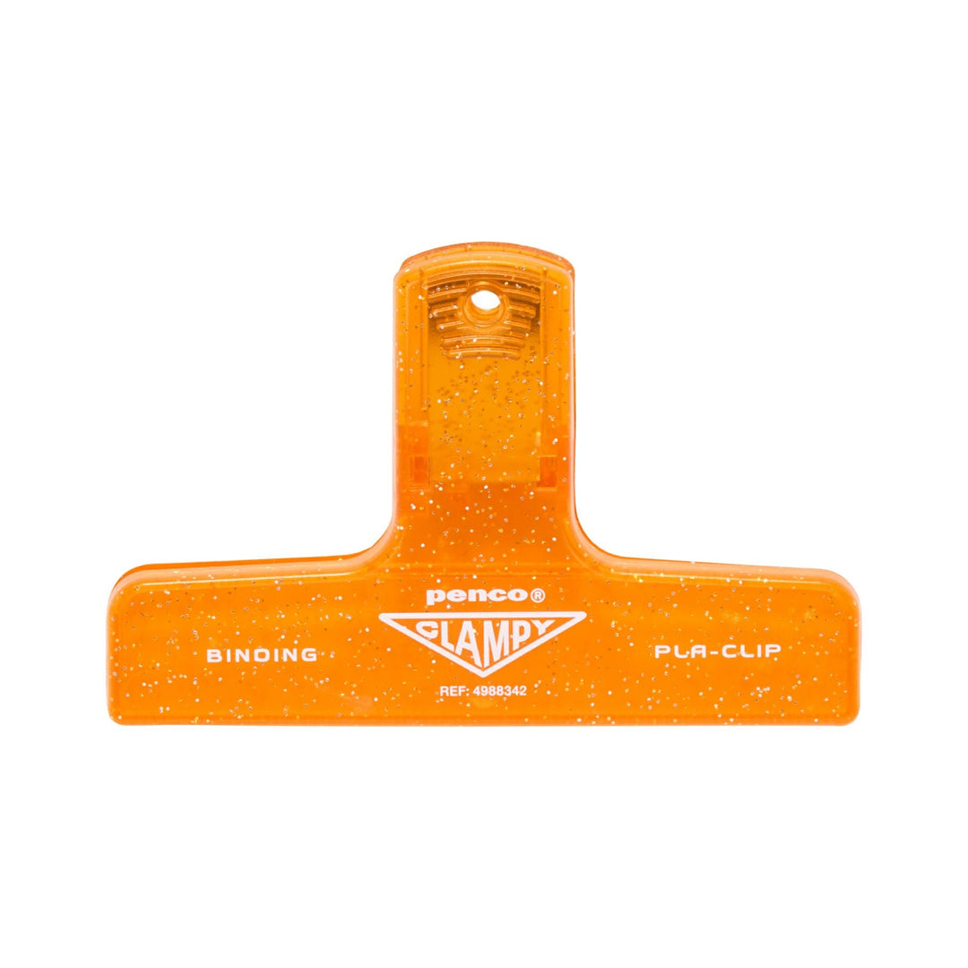 Penco Plastic Clampy Pla-Clip - Glitter Orange – colour view