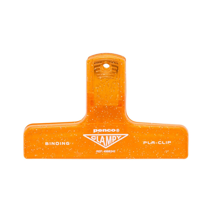 Penco Plastic Clampy Pla-Clip - Glitter Orange – colour view