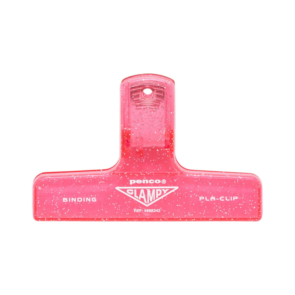 Penco Plastic Clampy Pla-Clip - Glitter Pink – colour view