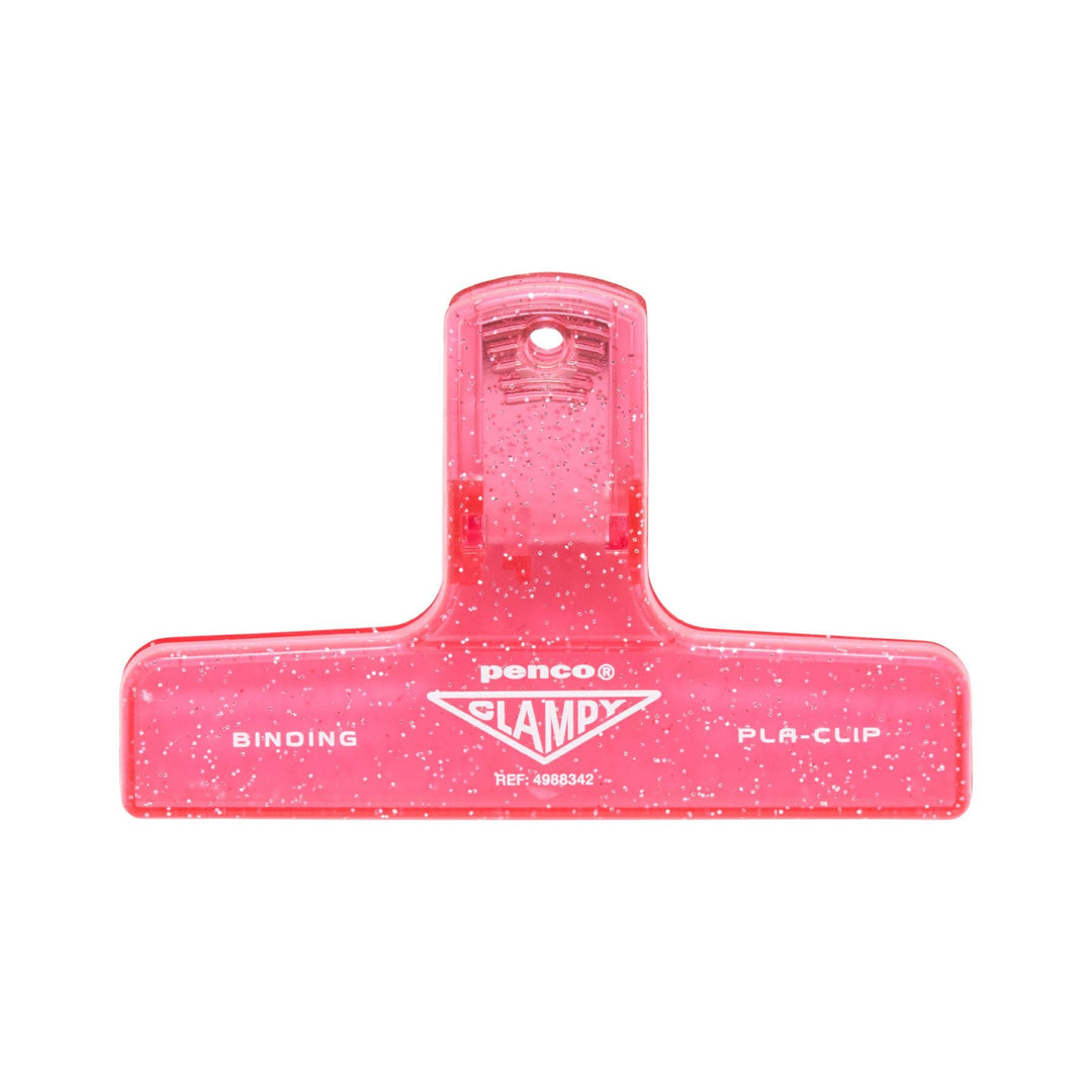Penco Plastic Clampy Pla-Clip - Glitter Pink – colour view