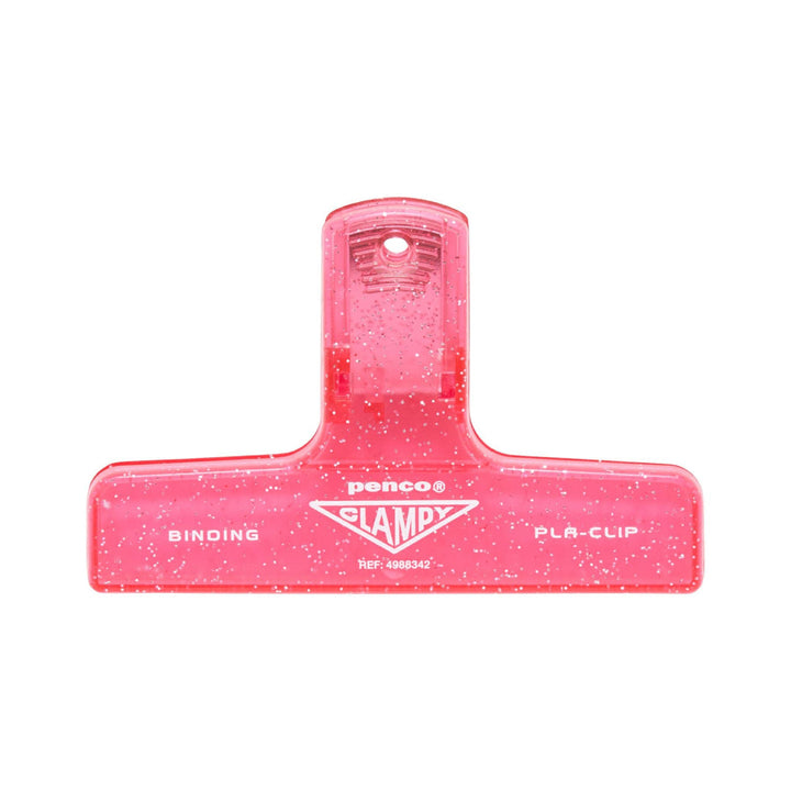 Penco Plastic Clampy Pla-Clip - Glitter Pink – colour view