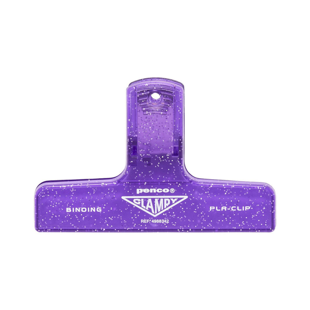 Penco Plastic Clampy Pla-Clip - Glitter Purple – colour view