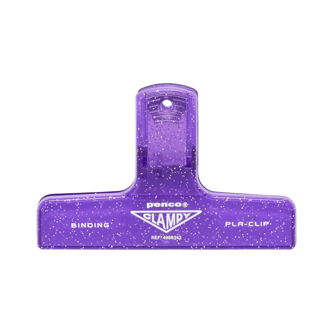 Penco Plastic Clampy Pla-Clip - Glitter Purple – colour view