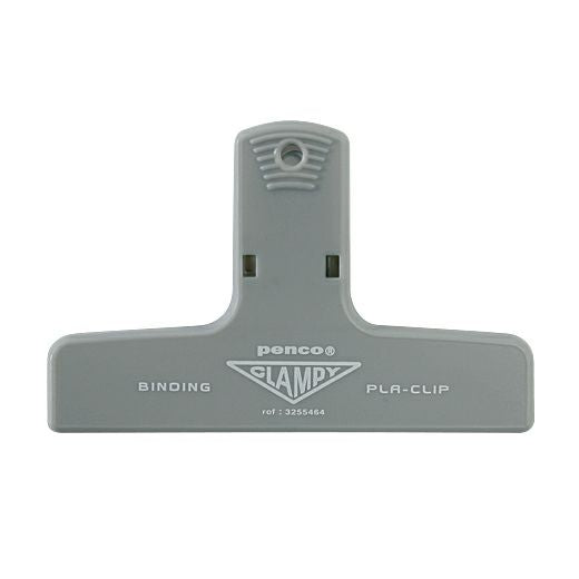 Penco Plastic Clampy Pla-Clip Gray binder clip