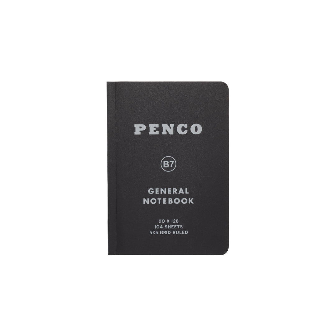 Penco Soft PP Notebook B7 Grid - Black – detail view