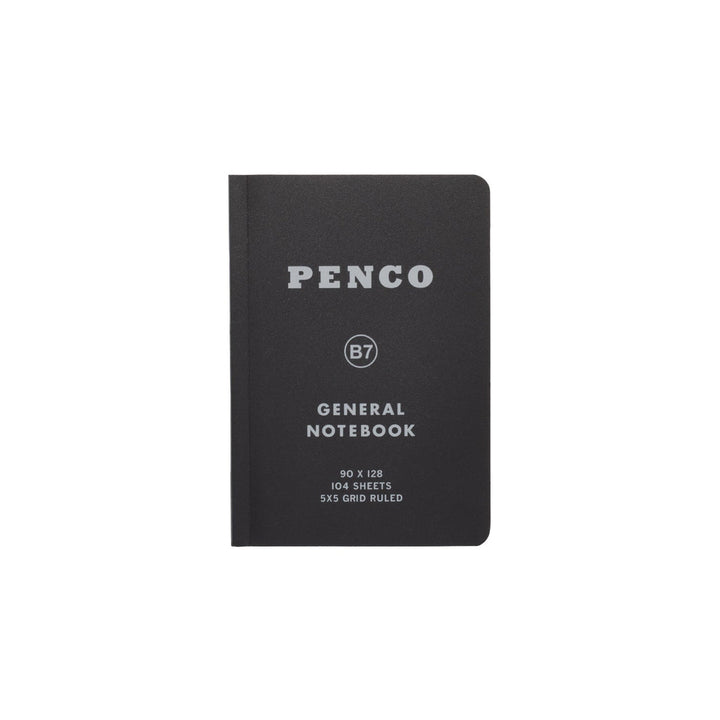 Penco Soft PP Notebook B7 Grid - Black – detail view