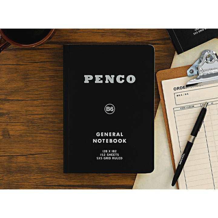 Penco Soft PP Notebook B7 Grid - Black – feature detail