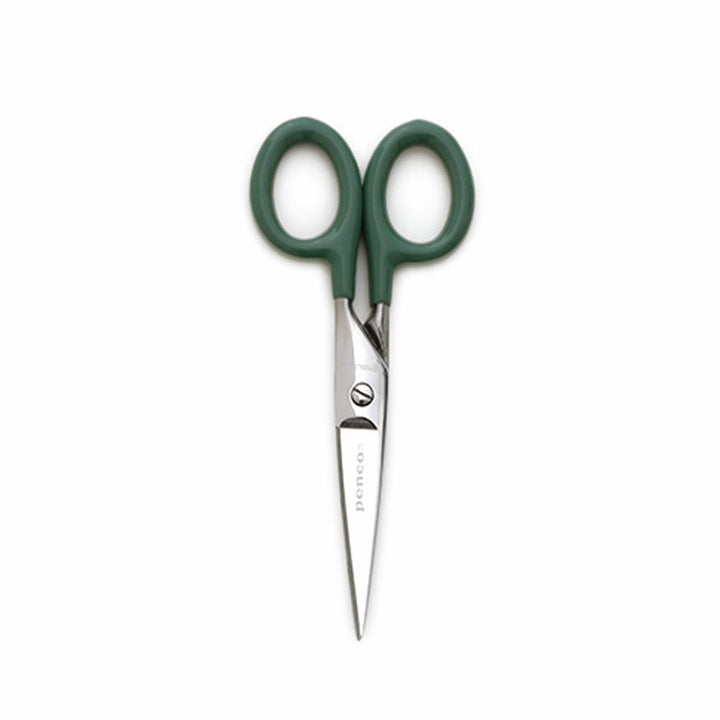 Penco Stainless Steel Scissors Small – Green – compact scissors.