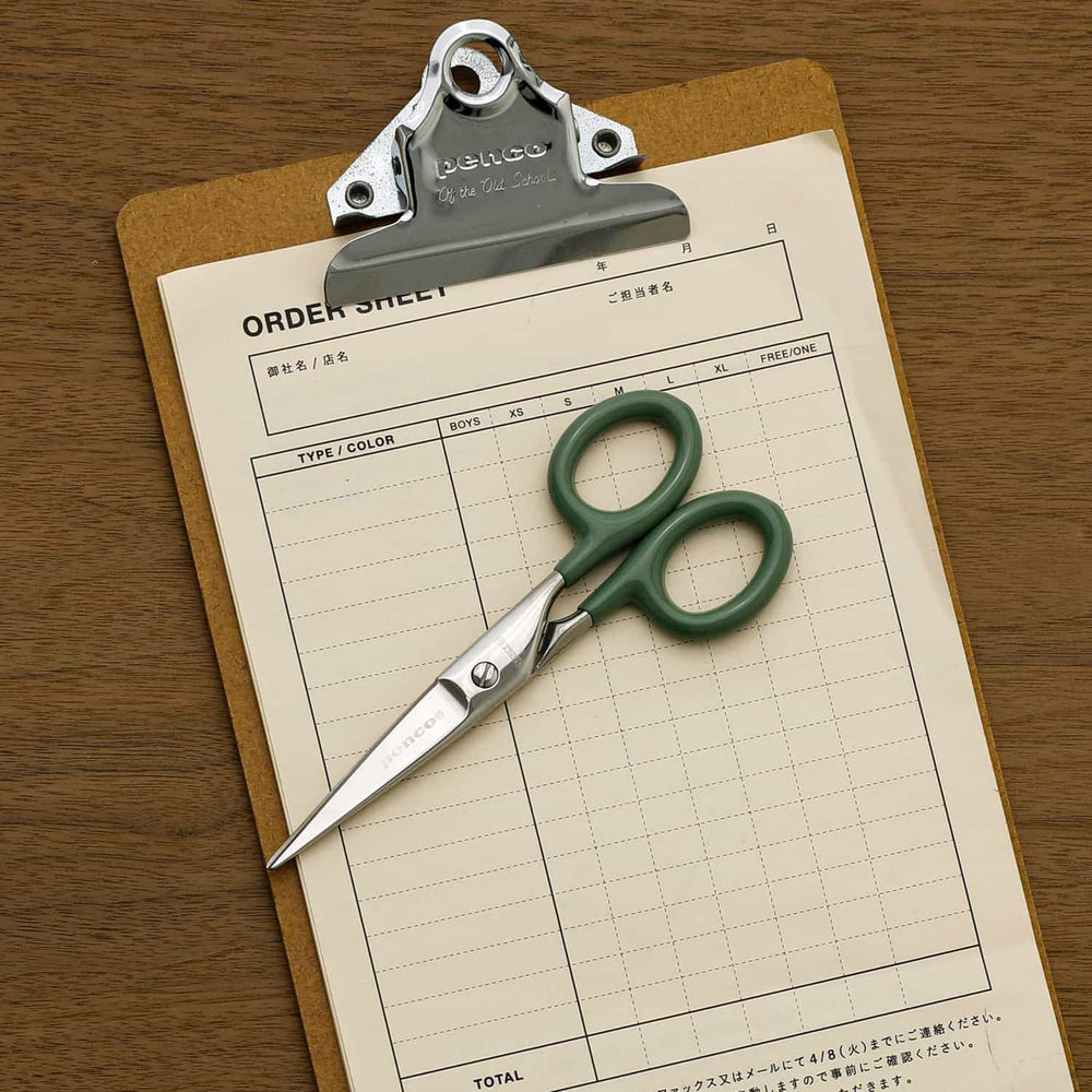 Penco Stainless Steel Scissors Small – Green – compact scissors.