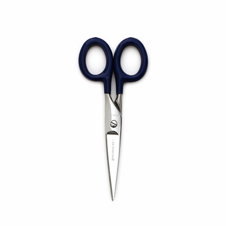 Penco Stainless Steel Scissors Small – Navy – compact scissors with navy handles.