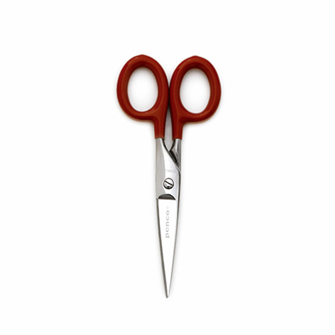 Penco Stainless Steel Scissors Small – Red – portable scissors with red handle and case.