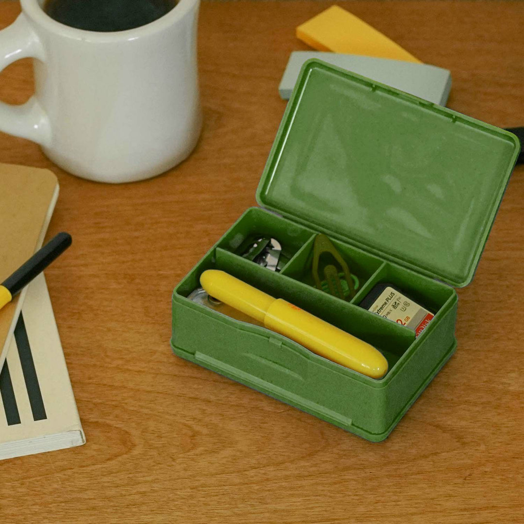 Penco Storage Container Double-Sided Green with dual openings and compact build.