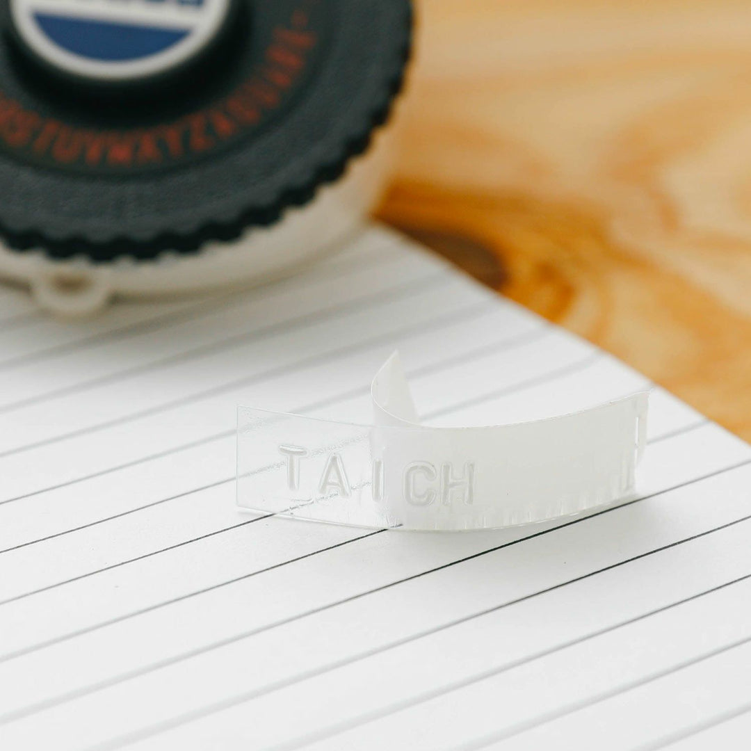 Penco Tape Writer Refill Set B – 9mm embossing label tape refills in clear and black for Penco label maker (DP115).