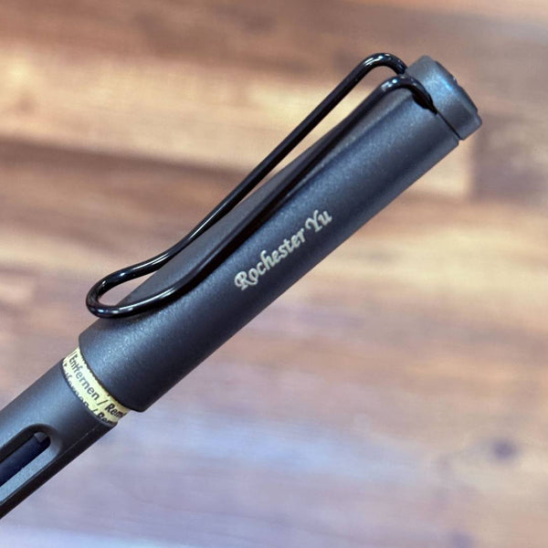 Load image into Gallery viewer, Personalized Name Engraving On Lamy Safari Fountain Pen Umbra
