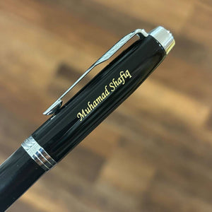 Personalized Name Engraving On Parker IM Black CT Rollerball Pen