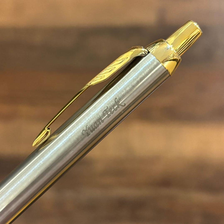 Personalized Name Engraving On Parker IM Brushed Metal GT Ballpoint Pen