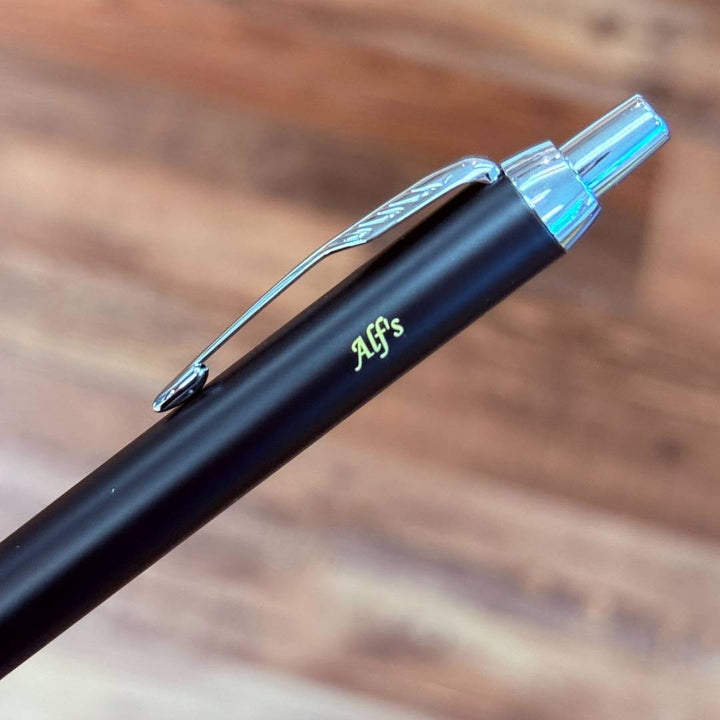 Personalized Name Engraving On Parker IM Matte Black CT Ballpoint Pen