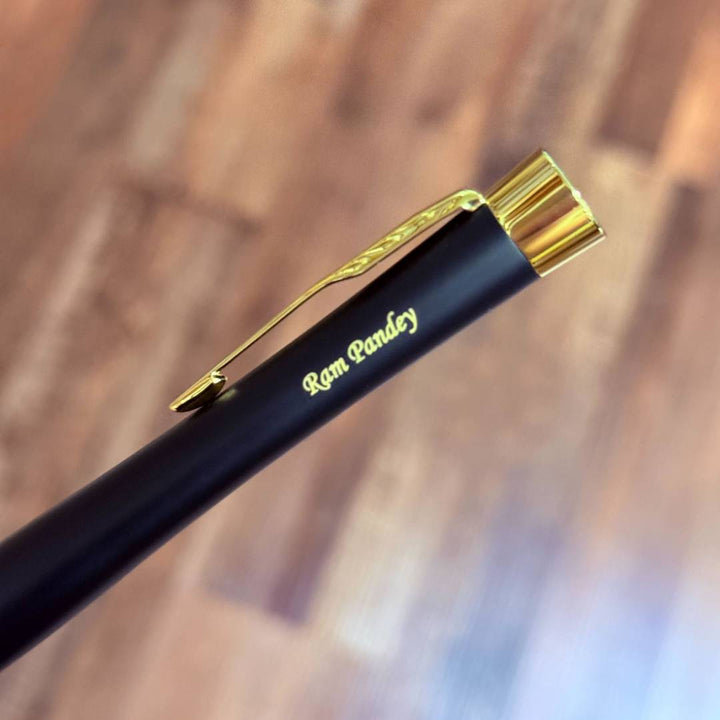 Personalized Name Engraving On Parker Urban Twist Black GT Ballpoint Pen