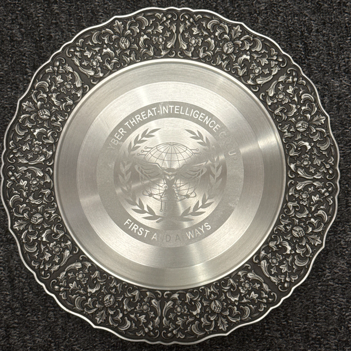 Personalised Name Engraving on Royal Selangor Classic Expressions Satin Plate Large at Cityluxe WorkRoom