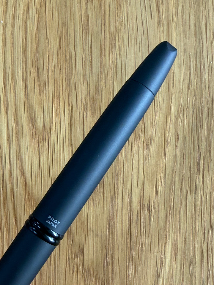 Pilot Capless Fountain Pen - Matte Black — flat lay