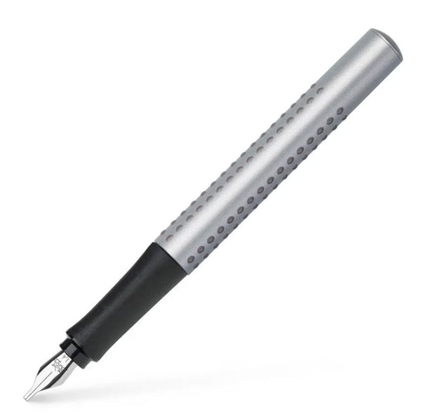 Load image into Gallery viewer, Faber-Castell Grip Fountain Pen Calligraphy Set silver (1.1/ 1.4/ 1.8)
