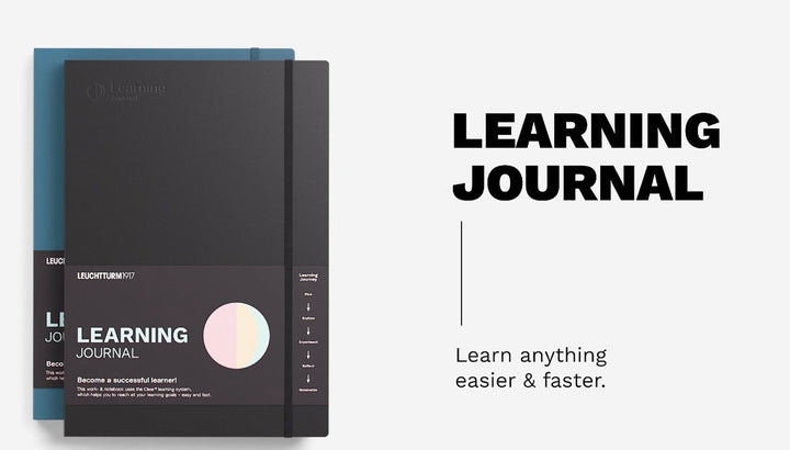 Leuchtturm1917 B5 Composition Softcover Learning Journal in Black — Leuchtturm1917 notebook — quality writing journal with premium paper, at Cityluxe Singapore stationery store