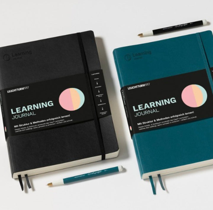Leuchtturm1917 B5 Composition Softcover Learning Journal in Black — Leuchtturm1917 notebook — quality writing journal with premium paper, at Cityluxe Singapore stationery store
