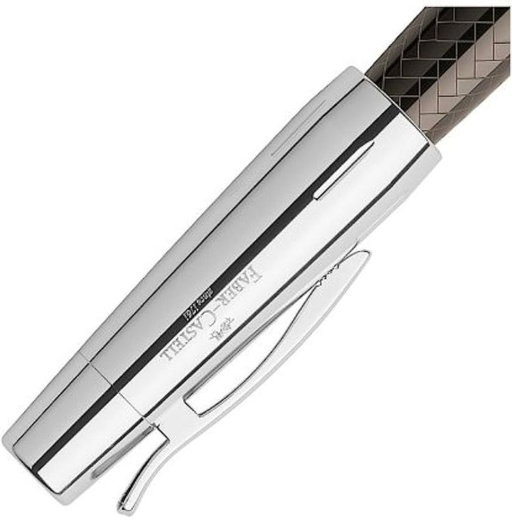 Faber-Castell E-Motion Resin Fountain Pen in Parquet Brown / Medium — Faber-Castell fountain pen — precision nib writing instrument, at Cityluxe Singapore stationery store