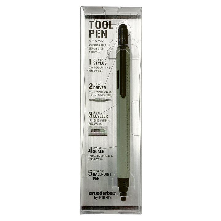Preco Meister by POINT Tool Pen - Matte Green — with packaging