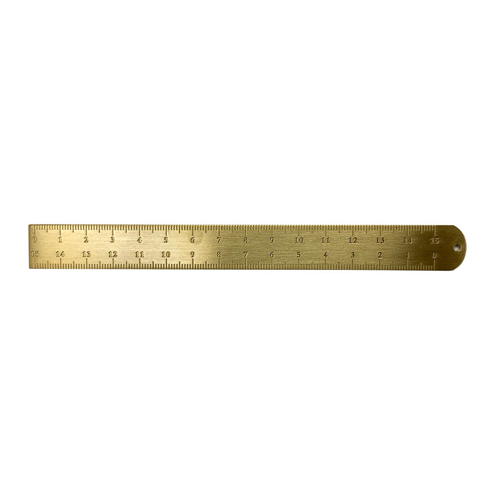 Preco POINT Brass 15cm Ruler