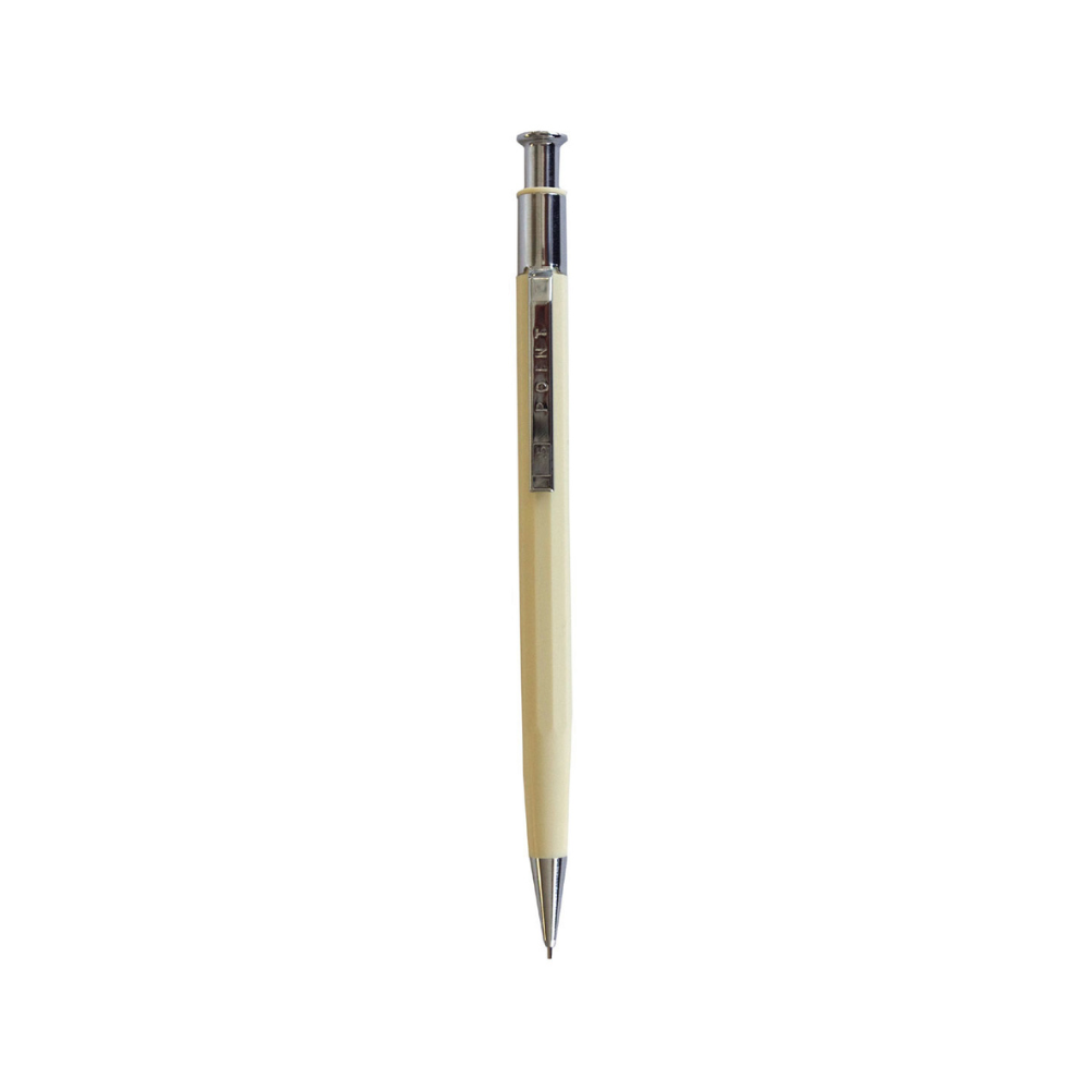 Preco POINT Mechanical Pencil 0.5mm – White — uncapped with cap posted